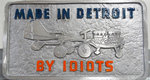 Made in Detroit Plaque