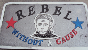 colored rebel plaque