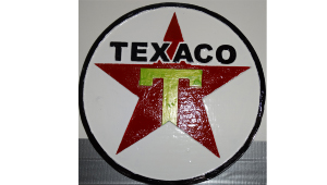 Texaco Round Sign