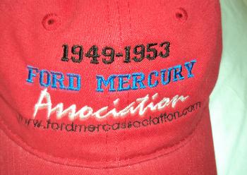 red Hats- 1949-59 Ford Mercury Association logo